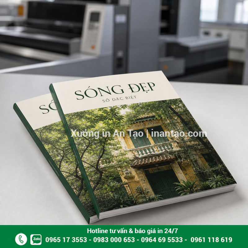 In tạp chí theo yêu cầu đẹp tại inthiepcuoi.net Mẫu in tạp chí theo yêu cầu có bìa cán mờ tại inthiepcuoi.net