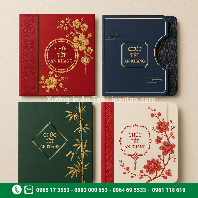 Mẫu thiệp chúc Tết đẹp dành cho doanh nghiệp Bốn mẫu thiệp chúc Tết đẹp theo phong cách truyền thống và hiện đại