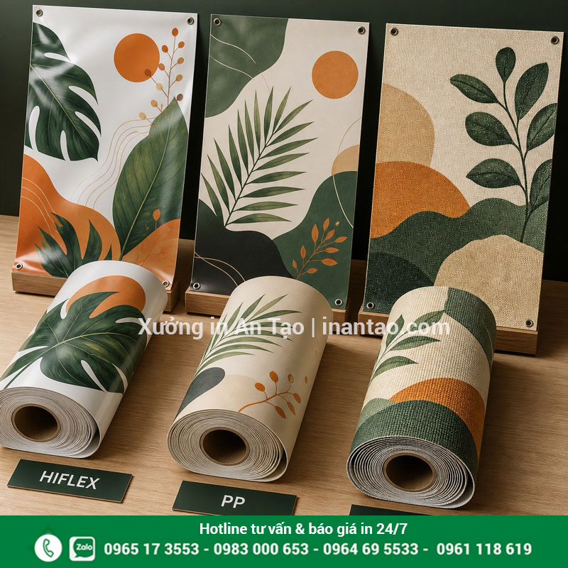 Chọn chất liệu in banner theo yêu cầu phù hợp So sánh vật liệu Hiflex PP Canvas để in banner theo yêu cầu