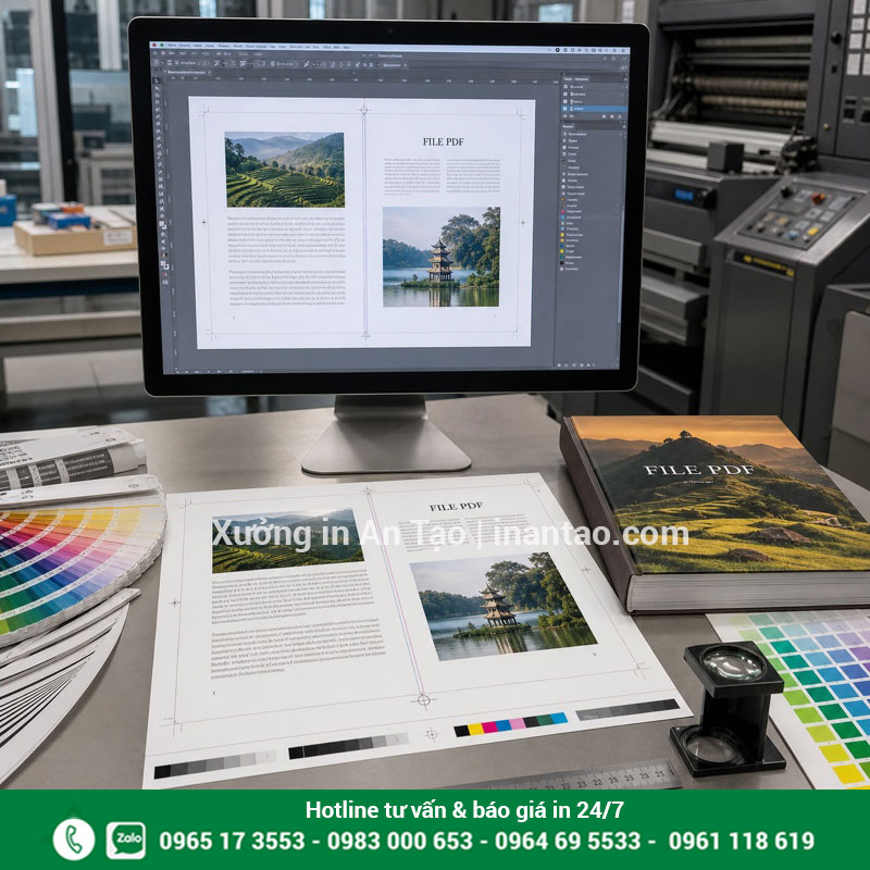 Cách tính giá in sách từ file PDF Kiểm tra file PDF và bản in thử trước khi in sách