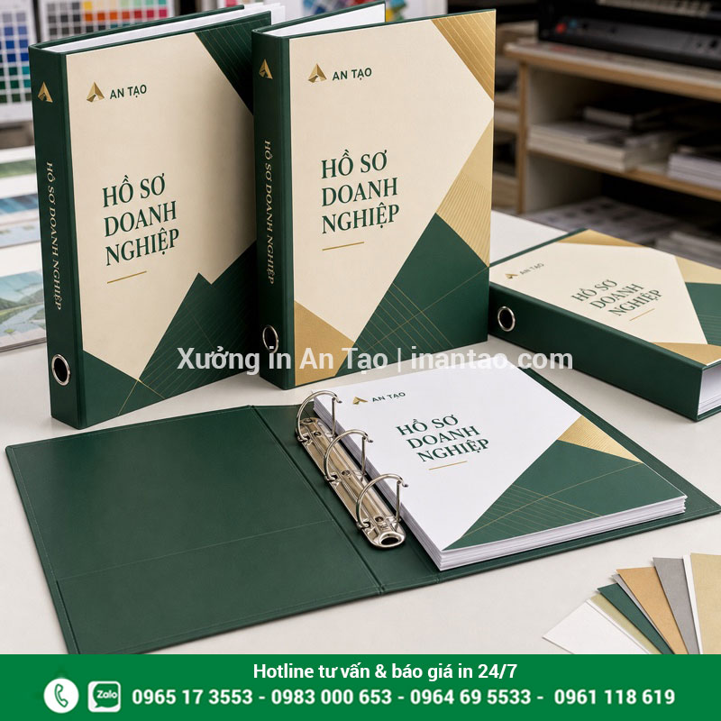 In bìa còng theo nhận diện doanh nghiệp Mẫu in bìa còng doanh nghiệp hoàn thiện tại inthiepcuoi.net