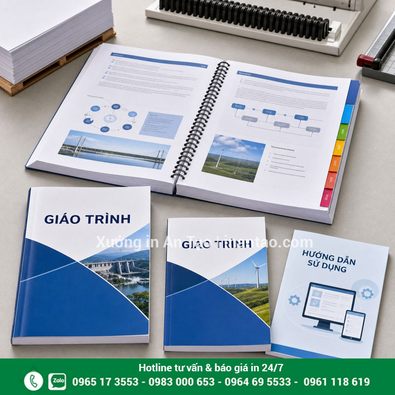 In giáo trình và in sách hướng dẫn sử dụng Mẫu in giáo trình, tài liệu và sách hướng dẫn sử dụng