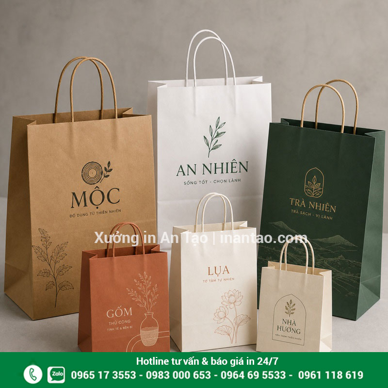 In túi giấy đẹp theo yêu cầu tại TPHCM Các mẫu in túi giấy theo yêu cầu hoàn thiện tại inthiepcuoi.net